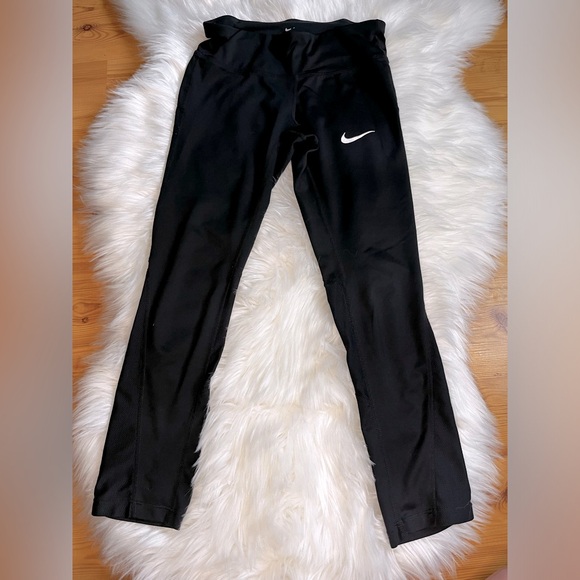 Nike Women’s Dri-Fit Black Leggings Drawstring -  Extra Small - Picture 1 of 9